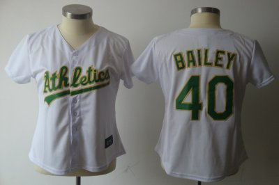 Women Oakland Athletics 40 bailey MLB Jersey