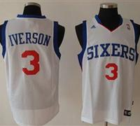Philadelphia Sixers #3 IVERSON White Swingman Jersey