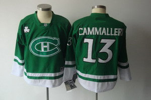 Montreal Canadiens 13 Cammalleri 2011 St Pattys Day green Jerseys