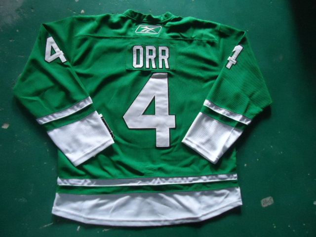ST PARTYS DAY NHL Boston Bruins 4 ORR green Jerseys ST PARTYS DAY NHL Boston Bruins 4 ORR green Jerseys
