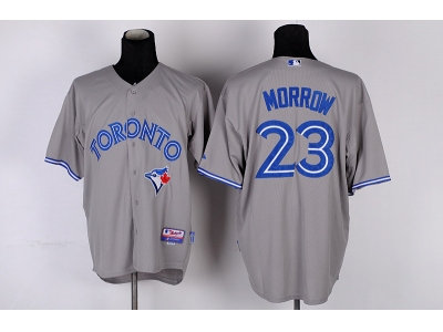 mlb jerseys toronto blue jays #23 morrow grey(2012 new)