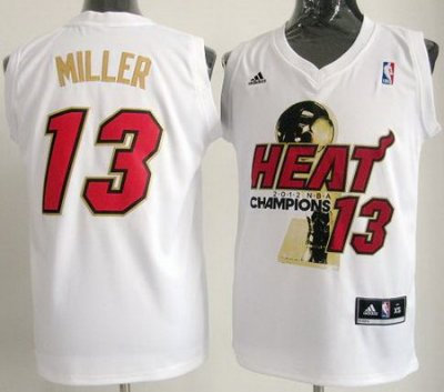 Miami Heat #13 Mike Miller White 2012 Fianls Champions NBA Jerseys