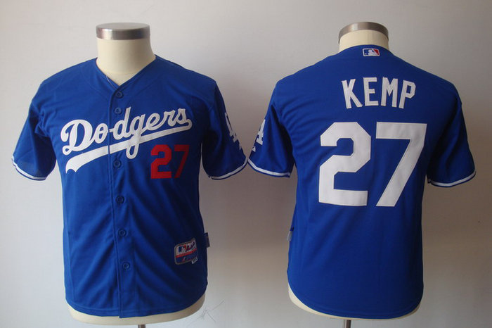 Youth Los Angeles Dodgers 27 Matt Kemp Blue jerseys Youth Los Angeles Dodgers 27 Matt Kemp Blue jerseys