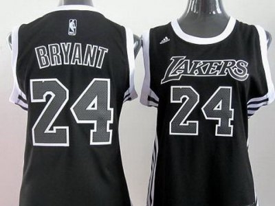 Women Los Angeles Lakers 24 Kobe Bryant Black Revolution 30 Swingman Jerseys