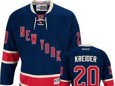 New York Rangers #20 Chris Kreider Dark Blue NHL Jersey