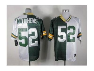 NEW NFL Green Bay Packers white-green jerseys(Elite split)