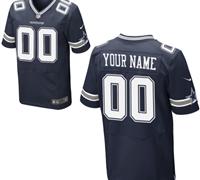 Men's Nike Dallas Cowboys Customized Elite Team Color Jerseys (40-60)