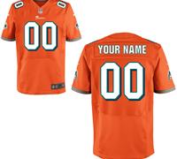 Men's Nike Miami Dolphins Customized Elite Alternate Jerseys