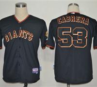 San Francisco Giants 53 Melky Cabrera Black Cool Base 2012 MLB Jerseys