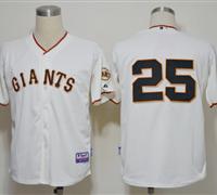 MLB Jerseys San Francisco Giants 25 Barry Bonds Cream jerseys