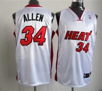 nba miami heat #34 allen white jerseys