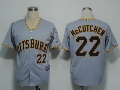 Kids Pittsburgh Pirates 22 Mccutchen Grey Cool Base MLB Jerseys