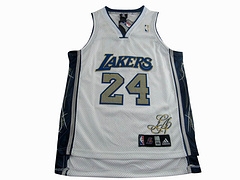 NBA Los Angeles Lakers 24 Kobe Bryant mesh ancient ways signature edition white jerseys