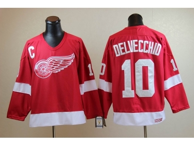 nhl jerseys deroit red wings #10 Delvecchid CCM Throwback red nhl jerseys deroit red wings #10 Delvecchid CCM Throwback red