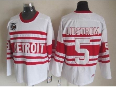 nhl Detroit Red Wings #5 lidstromAuthentic 75TH ccm Jerseys White nhl Detroit Red Wings #5 lidstromAuthentic 75TH ccm Jerseys White