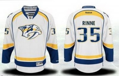 Nashville Predators 35 Pekka Rinne White NHL Jerseys