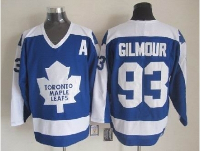 nhl Toronto Maple Leafs #93 Doug Gilmour 1978 CCM Vintage Throwback Blue nhl Toronto Maple Leafs #93 Doug Gilmour 1978 CCM Vintage Throwback Blue