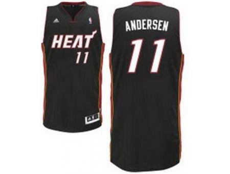 Miami Heat 11 Chris Andersen Black Revolution 30 Swingman NBA Jerseys