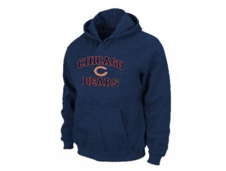 Chicago Bears Heart & Soul Pullover Hoodie D.Blue