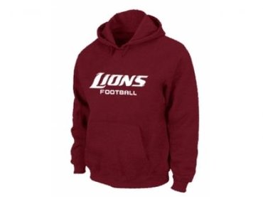 Detroit Lions Authentic font Pullover Hoodie Red Detroit Lions Authentic font Pullover Hoodie Red