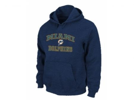 Miami Dolphins Heart & Soul Pullover Hoodie D.Blue