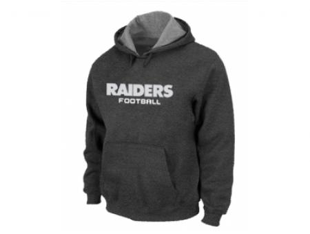 Oakland Raiders Authentic font Pullover Hoodie D.Grey Oakland Raiders Authentic font Pullover Hoodie D.Grey