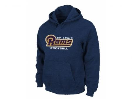 Los Angeles Rams Authentic font Pullover Hoodie D.Blue