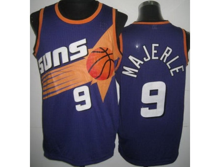 Phoenix Suns 9 Dan Majerle Purple Hardwood Classics Revolution 30 NBA Jerseys