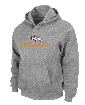 Denver Broncos Shield Nailhead Performance Hoodie -Grey Denver Broncos Shield Nailhead Performance Hoodie -Grey