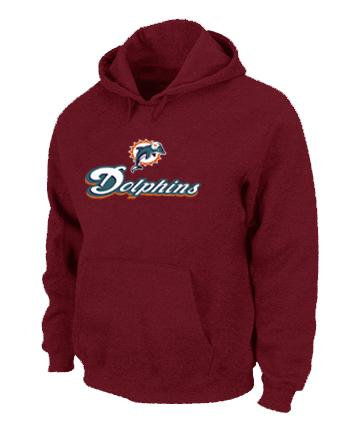 Miami Dolphins Authentic Logo Pullover Hoodie RED Miami Dolphins Authentic Logo Pullover Hoodie RED