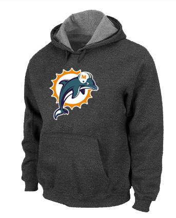 Miami Dolphins Logo Pullover Hoodie D.Grey Miami Dolphins Logo Pullover Hoodie D.Grey