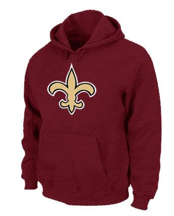 New Orleans Sains Logo Pullover Hoodie RED New Orleans Sains Logo Pullover Hoodie RED