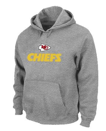 Kansas City Chiefs Authentic Logo Pullover Hoodie Grey Kansas City Chiefs Authentic Logo Pullover Hoodie Grey