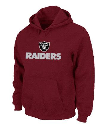 Oakland Raiders Authentic Logo Pullover Hoodie RED Oakland Raiders Authentic Logo Pullover Hoodie RED
