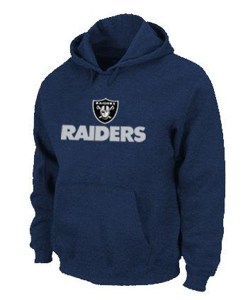 Oakland Raiders Authentic Logo Pullover Hoodie D.Blue Oakland Raiders Authentic Logo Pullover Hoodie D.Blue