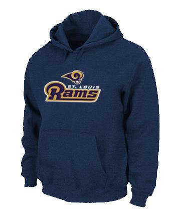 Los Angeles Rams Authentic Logo Pullover Hoodie D.Blue