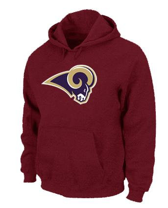 Los Angeles Rams Logo Pullover Hoodie RED