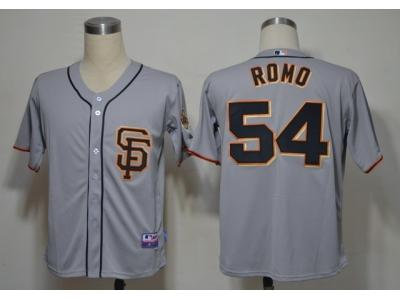 mlb jerseys san francisco giants #54 romo grey(2012 sf)
