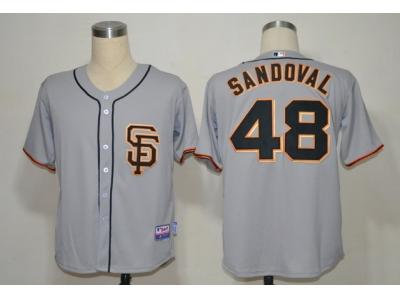 mlb jerseys san francisco giants #48 sandoval grey(2012 sf)