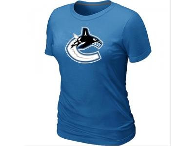 Women NHL Vancouver Canucks Big & Tall Logo L.blue T-Shirt Women NHL Vancouver Canucks Big & Tall Logo L.blue T-Shirt
