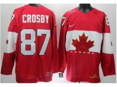 NHL Team Canada #87 Sidney Crosby Red Jerseys(2014 Olympic)