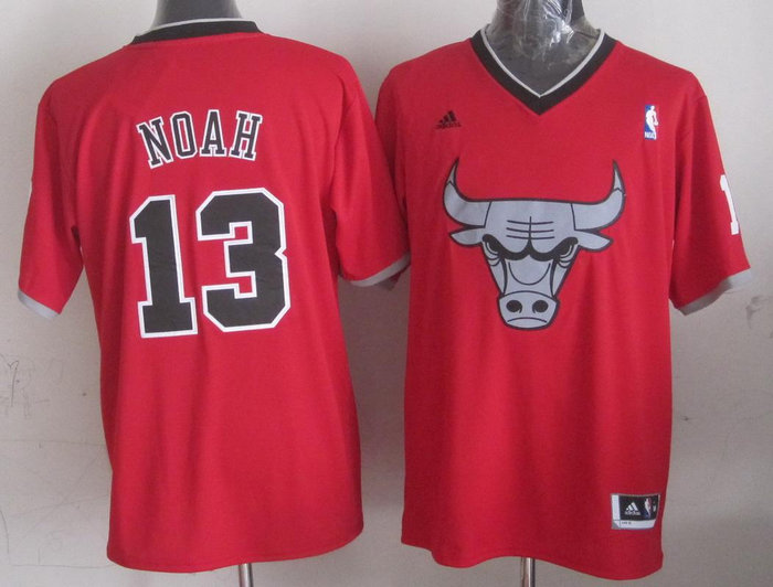 Chicago Bulls #13 Joakim Noah Red 2013 Christmas Day Swingman Stitched NBA Jerseys