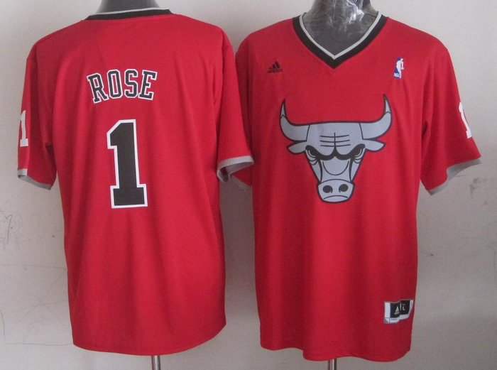 Chicago Bulls #1 Derrick Rose Red 2013 Christmas Day Swingman Stitched NBA Jerseys