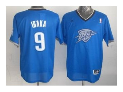 nba oklahoma city thunder #9 ibaka blue(2013 Christmas edition)