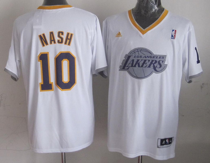 Los Angeles Lakers #10 Steve Nash White 2013 Christmas Day Swingman Stitched NBA Jerseys