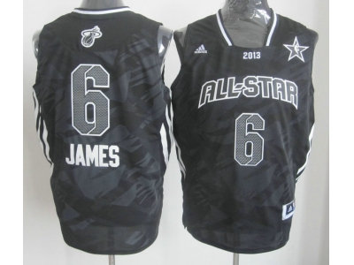 2013 nba all star miami heat #6 lebron james grey jerseys