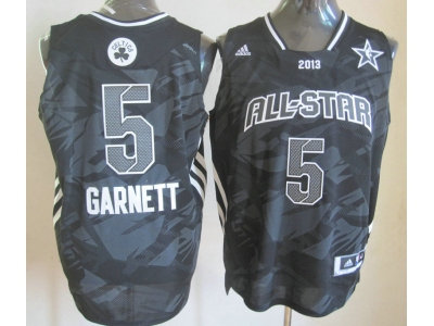 2013 nba all star boston celtics #5 garnett grey jerseys