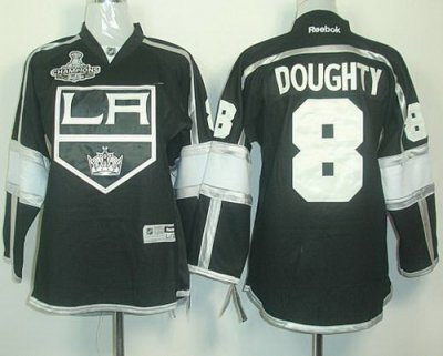 Kids Los Angeles Kings #8 Drew Doughty Black Stanley Cup Finals Champions Patch NHL Jerseys LA Style Kids Los Angeles Kings #8 Drew Doughty Black Stanley Cup Finals Champions Patch NHL Jerseys LA Style