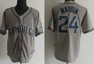 MLB San Diego Padres Cameron 24 Maybin Home Cool Base Jerseys