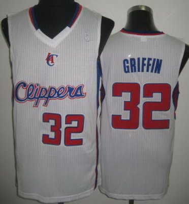 Los Angeles Clippers 32 Blake Griffin White Revolution 30 NBA Jerseys